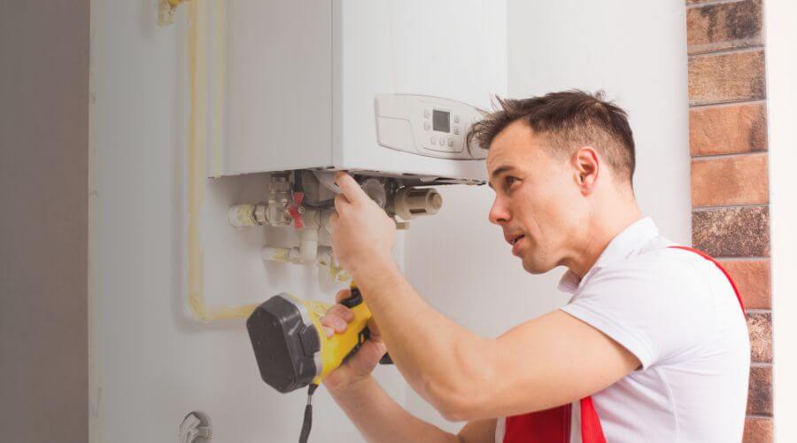 Local tankless water heater installation in Ladora, IA